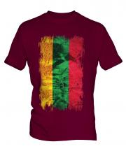Lithuania Grunge Flag Mens T-Shirt