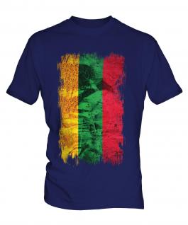 Lithuania Grunge Flag Mens T-Shirt