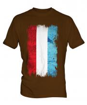 Luxembourg Grunge Flag Mens T-Shirt