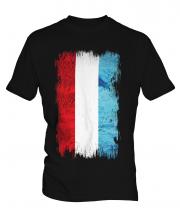 Luxembourg Grunge Flag Mens T-Shirt
