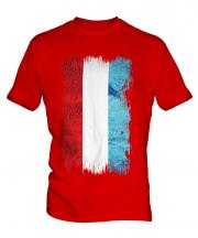Luxembourg Grunge Flag Mens T-Shirt