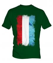 Luxembourg Grunge Flag Mens T-Shirt