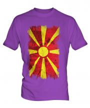 Macedonia Grunge Flag Mens T-Shirt