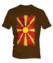 Macedonia Grunge Flag Mens T-Shirt