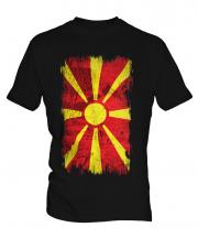 Macedonia Grunge Flag Mens T-Shirt