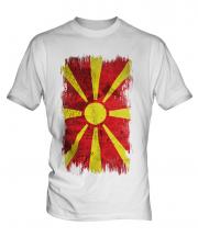 Macedonia Grunge Flag Mens T-Shirt