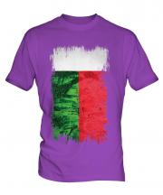 Madagascar Grunge Flag Mens T-Shirt