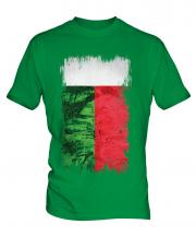 Madagascar Grunge Flag Mens T-Shirt