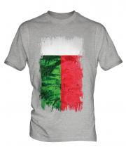 Madagascar Grunge Flag Mens T-Shirt