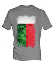 Madagascar Grunge Flag Mens T-Shirt