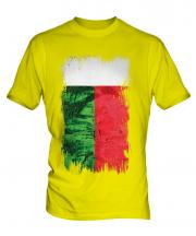 Madagascar Grunge Flag Mens T-Shirt