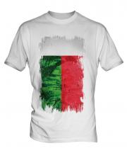Madagascar Grunge Flag Mens T-Shirt