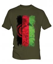Malawi Grunge Flag Mens T-Shirt
