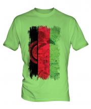 Malawi Grunge Flag Mens T-Shirt