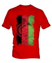 Malawi Grunge Flag Mens T-Shirt