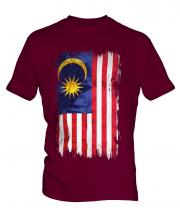 Malaysia Grunge Flag Mens T-Shirt