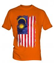 Malaysia Grunge Flag Mens T-Shirt
