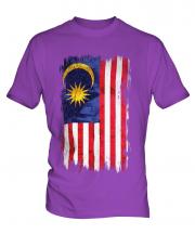 Malaysia Grunge Flag Mens T-Shirt