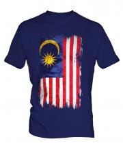 Malaysia Grunge Flag Mens T-Shirt