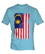 Malaysia Grunge Flag Mens T-Shirt