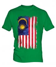 Malaysia Grunge Flag Mens T-Shirt