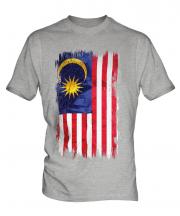 Malaysia Grunge Flag Mens T-Shirt
