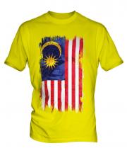 Malaysia Grunge Flag Mens T-Shirt