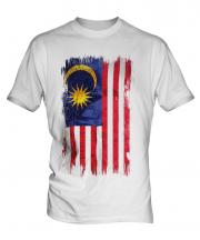 Malaysia Grunge Flag Mens T-Shirt