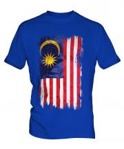 Malaysia Grunge Flag Mens T-Shirt