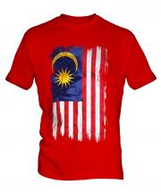 Malaysia Grunge Flag Mens T-Shirt