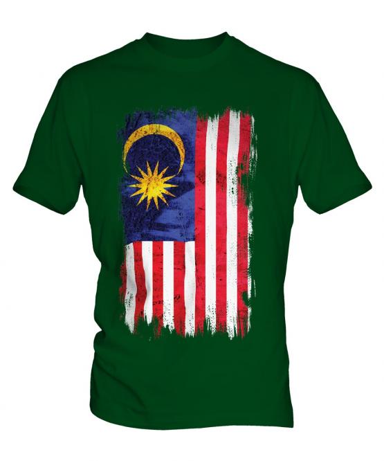 Malaysia Grunge Flag Mens T-Shirt