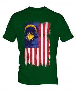 Malaysia Grunge Flag Mens T-Shirt