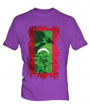 Maldives Grunge Flag Mens T-Shirt