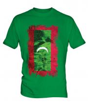 Maldives Grunge Flag Mens T-Shirt