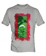 Maldives Grunge Flag Mens T-Shirt