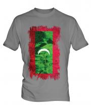 Maldives Grunge Flag Mens T-Shirt