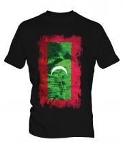 Maldives Grunge Flag Mens T-Shirt