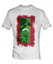 Maldives Grunge Flag Mens T-Shirt