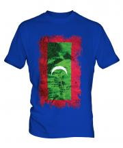 Maldives Grunge Flag Mens T-Shirt