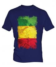 Mali Grunge Flag Mens T-Shirt