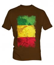Mali Grunge Flag Mens T-Shirt