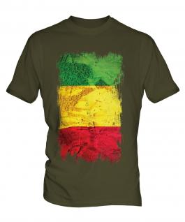 Mali Grunge Flag Mens T-Shirt