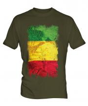 Mali Grunge Flag Mens T-Shirt
