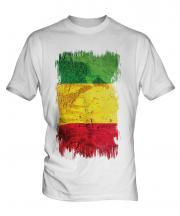 Mali Grunge Flag Mens T-Shirt