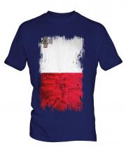 Malta Grunge Flag Mens T-Shirt