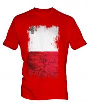 Malta Grunge Flag Mens T-Shirt