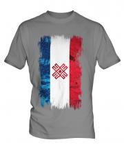Mari El Grunge Flag Mens T-Shirt