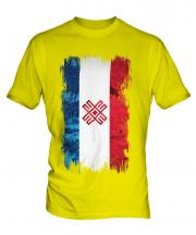 Mari El Grunge Flag Mens T-Shirt