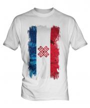 Mari El Grunge Flag Mens T-Shirt