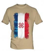 Mari El Grunge Flag Mens T-Shirt